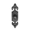 Ludlow Foundries Fleur De Lys Bell Push, Black Antique