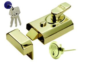 Eurospec Standard Nightlatches (60Mm Back Set), Polished Chrome, Satin Chrome Or Polished Brass