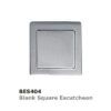 BES404SSS Blank Square Escutcheon