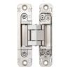 SUGASTSUNE HES3D-H120-36 3-Way Adjustable Concealed Hinge Centre Door Mortise Champagne Gold