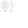 Zoo Hardware ZPA004-MB Turn & Release on Round Rose Black
