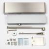 Rutland TS.9206 Door Closer c/w Semi-Radius Cover & Flatbar Armset PVD Brass