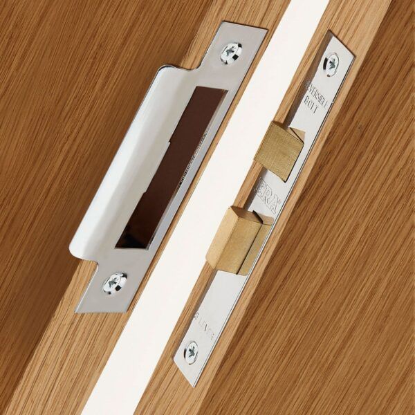 Era 573-32 3 Lever Sashlock 3" Brass Card 76mm Polished Brass