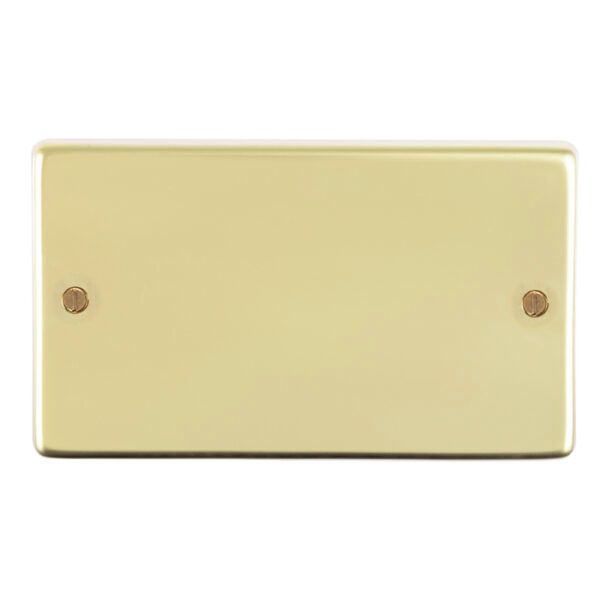 Eurolite Pb2B Double Blank Round Edge Polished Brass Plate