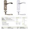 Zoo Hardware Project Range Asti Door Handles On Backplate, Dual Finish Satin Chrome & Polished Chrome (Sold In Pairs)