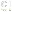Zoo Hardware Stanza Contract Oval Profile Escutcheon, Satin Chrome