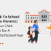 Back to school tips