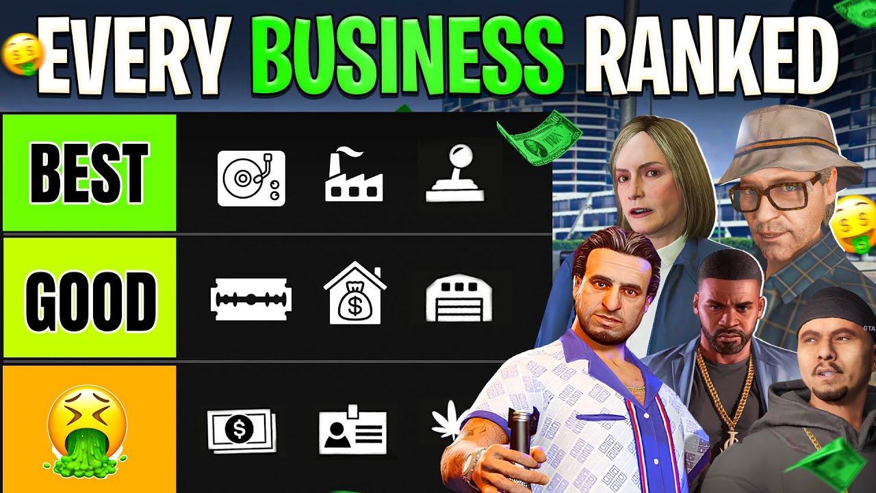 Clasificación de todos los negocios de GTA Online, de peor a mejor