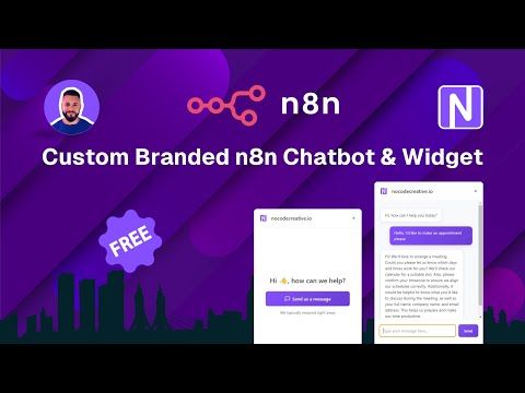 Creación de un Chatbot de Sitio Web Personalizado con Tecnología de IA y Marca Propia usando n8n