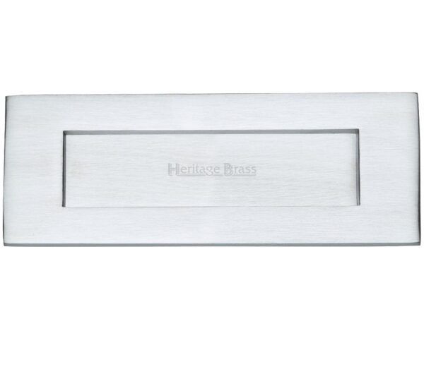 Heritage Brass Letter Plate (Various Sizes), Satin Chrome