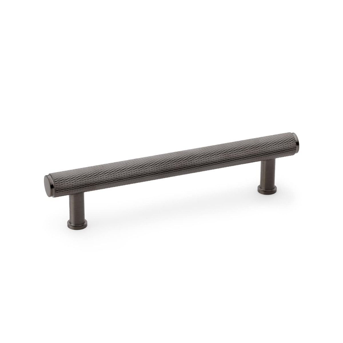 Alexander And Wilks Knurled T-Bar Cabinet Pull 128mm C/C Satin Brass / Dark Bronze Pvd AW809-128-SBPVD/DBZPVD