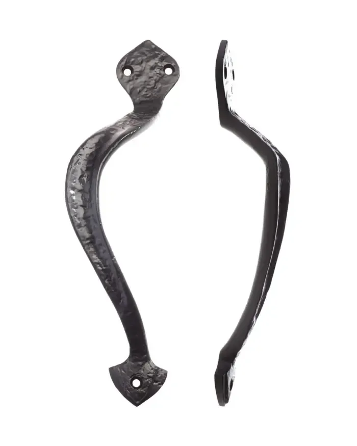 Zoo Hardware Foxcote Foundries Off-Centre Pull Handle (Left Or Right Handed), Black Antique