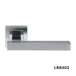 LRS402SSS/PSS Stainless Steel Lever on Square Rose