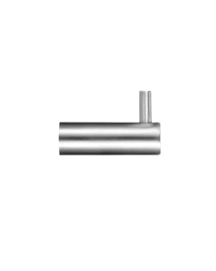 Zoo Hardware Zas Circular Wall Mounted Hook Without Rose, Satin Stainless Steel