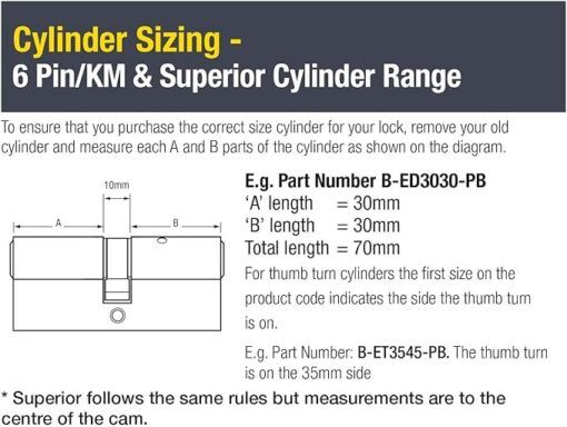Yale B-ED4545-SNP - Euro Cylinder Lock - 45/45 (100mm) / 45:10:45 - Nickel Finish - Standard Security - Polybag
