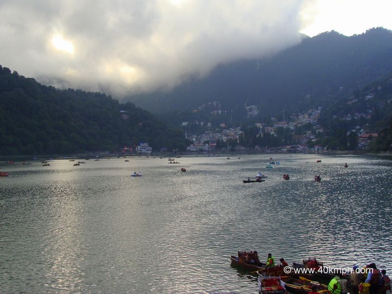 Boating in Naini Lake, Nainital (Uttarakhand, India)